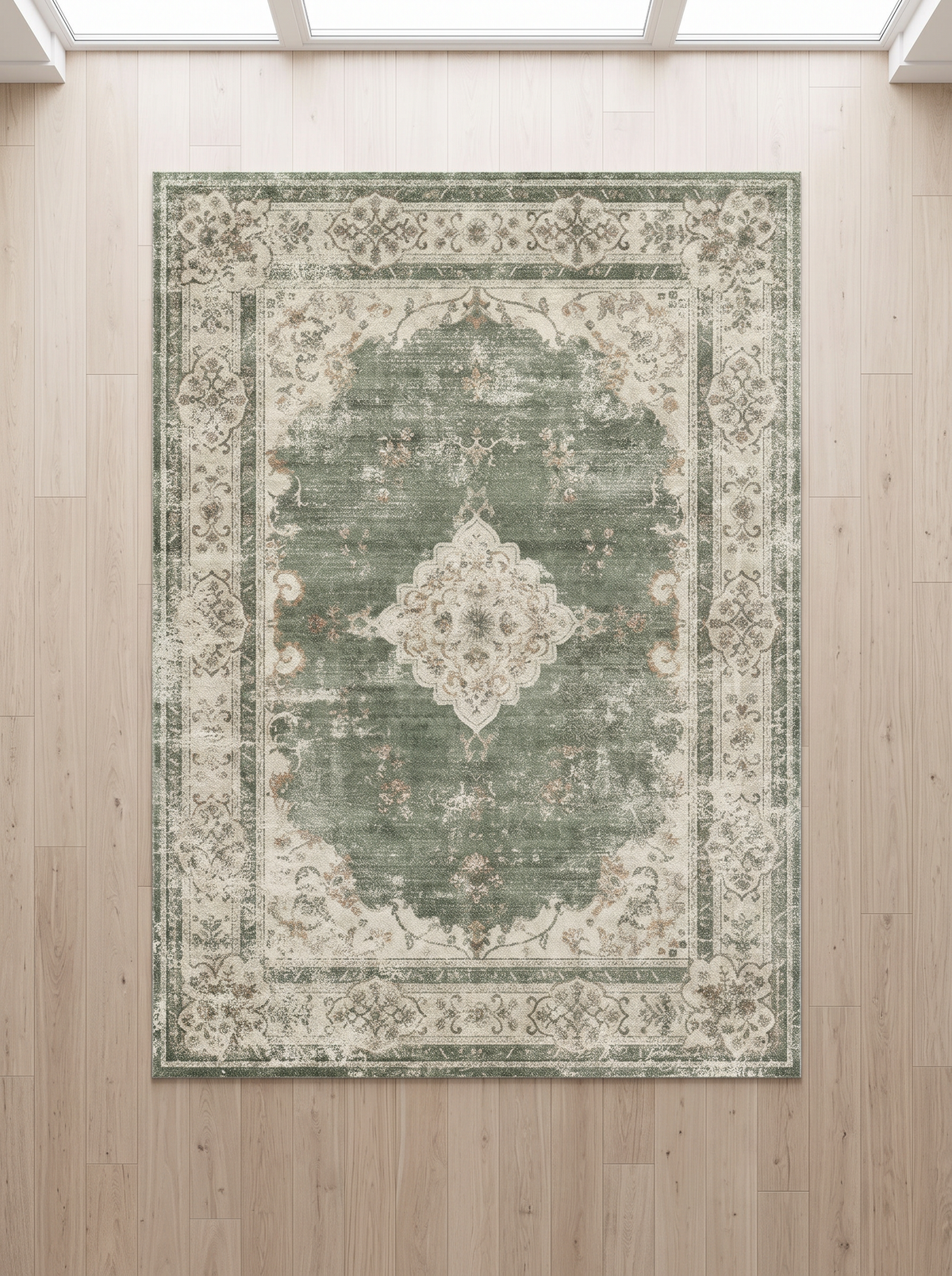 Retro Plush Rug - Sage - 180x280cm