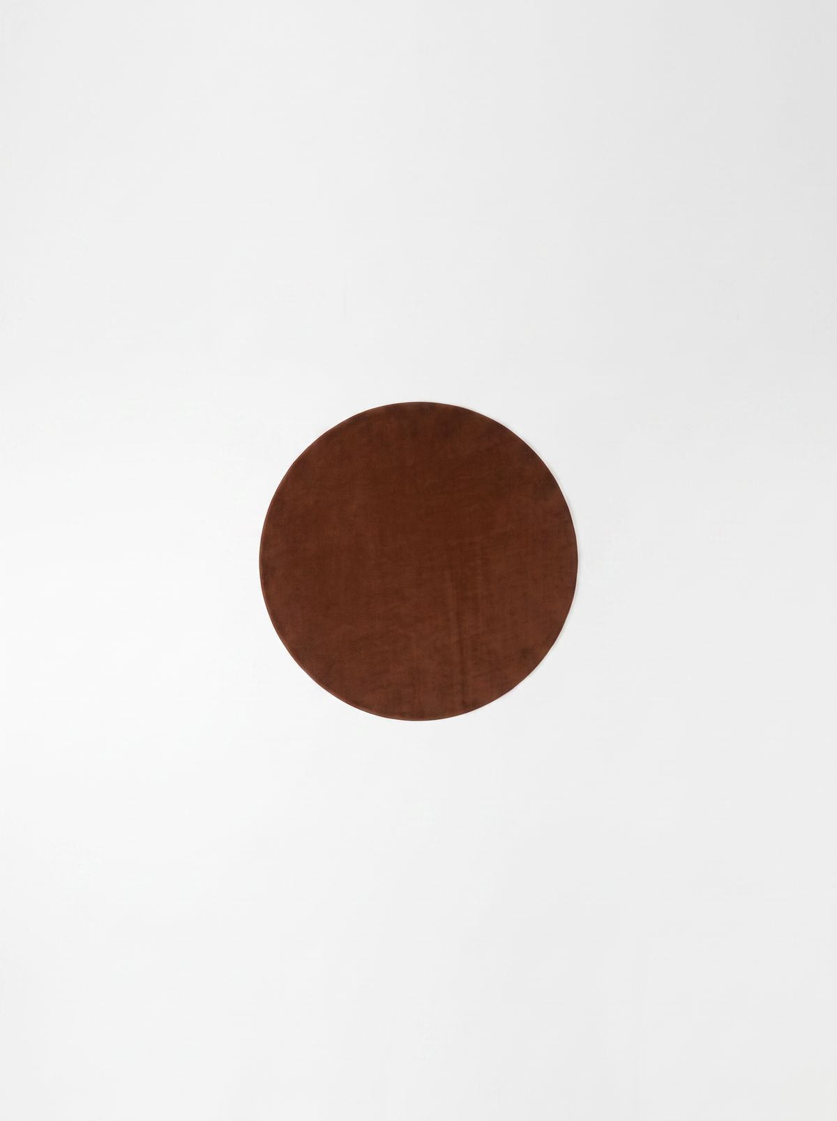 Coral Velvet Living Room Rug - Coffee - 180x180cm