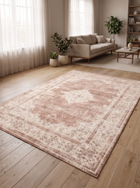 Retro Plush Rug - Coral - 160x230cm