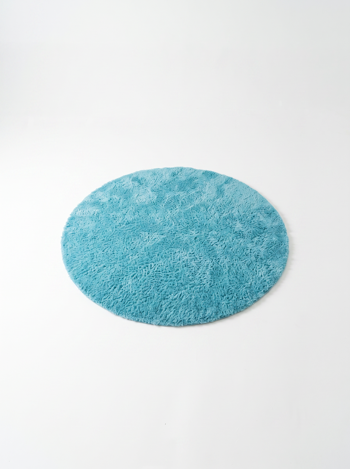 Coral Velvet Living Room Rug - Sky Blue - 180cm diametre