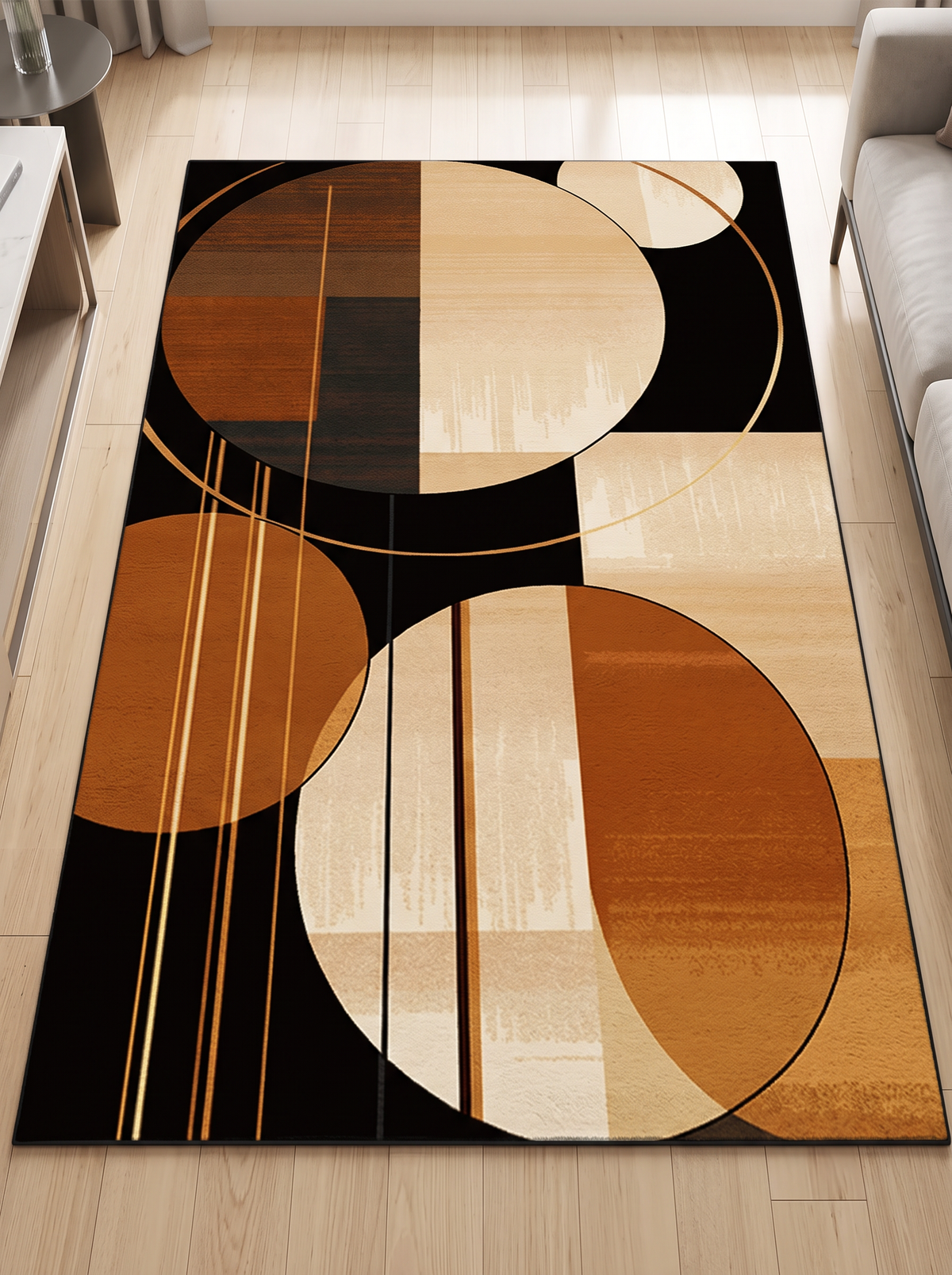 Geometric Living Room Rug - Pattern 1 - 80x120cm
