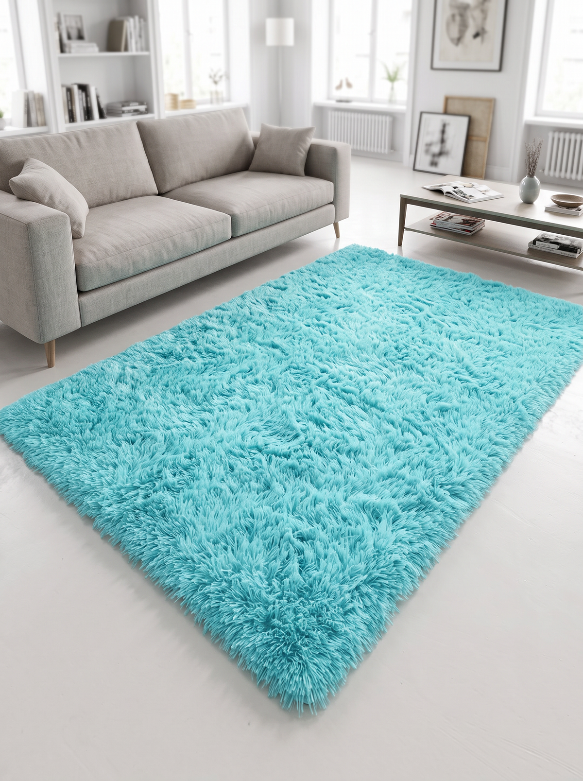 Sky Blue Gradient Rug - Sky Blue - 120x200cm