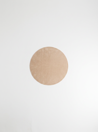 Coral Velvet Living Room Rug - Beige - 180cm diametre