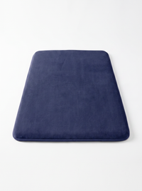 Coral Velvet Bath Mat - Blue - 60x90cm