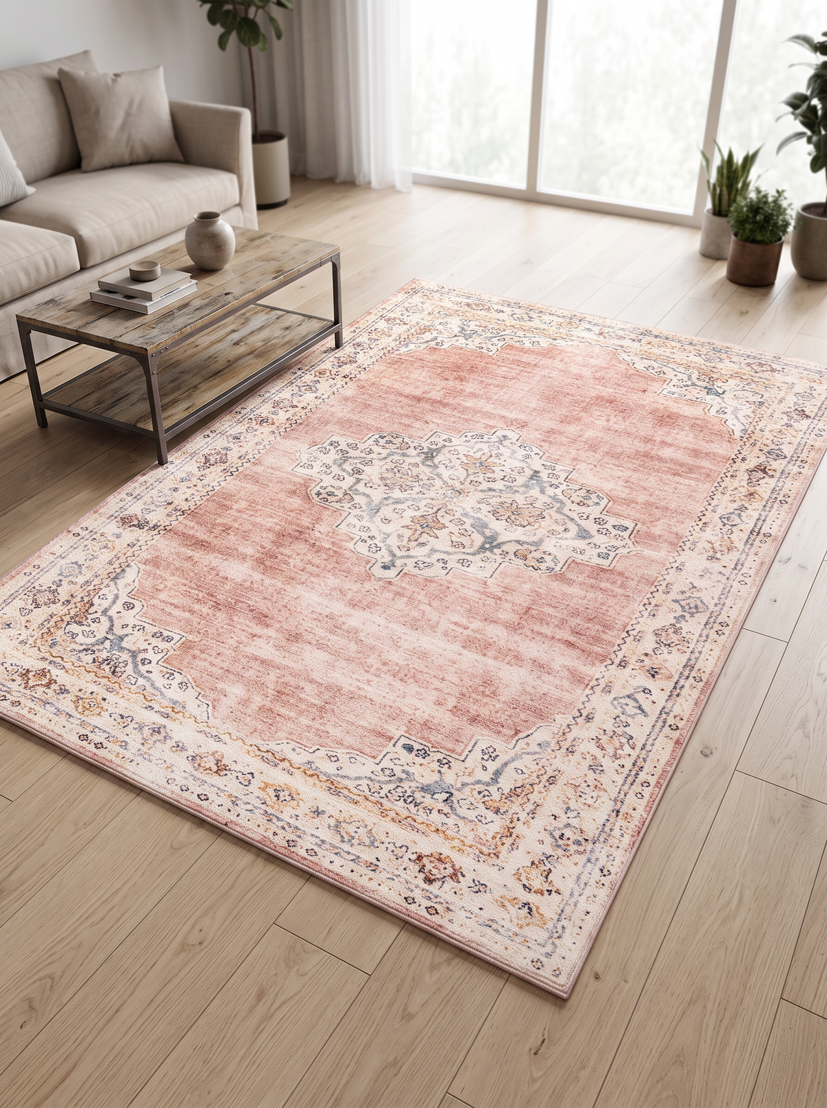 Retro Plush Rug - Ivory - 160x230cm
