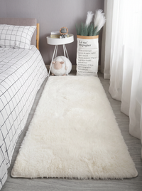 Tie-Dye Shag Rug - White - 60x160cm