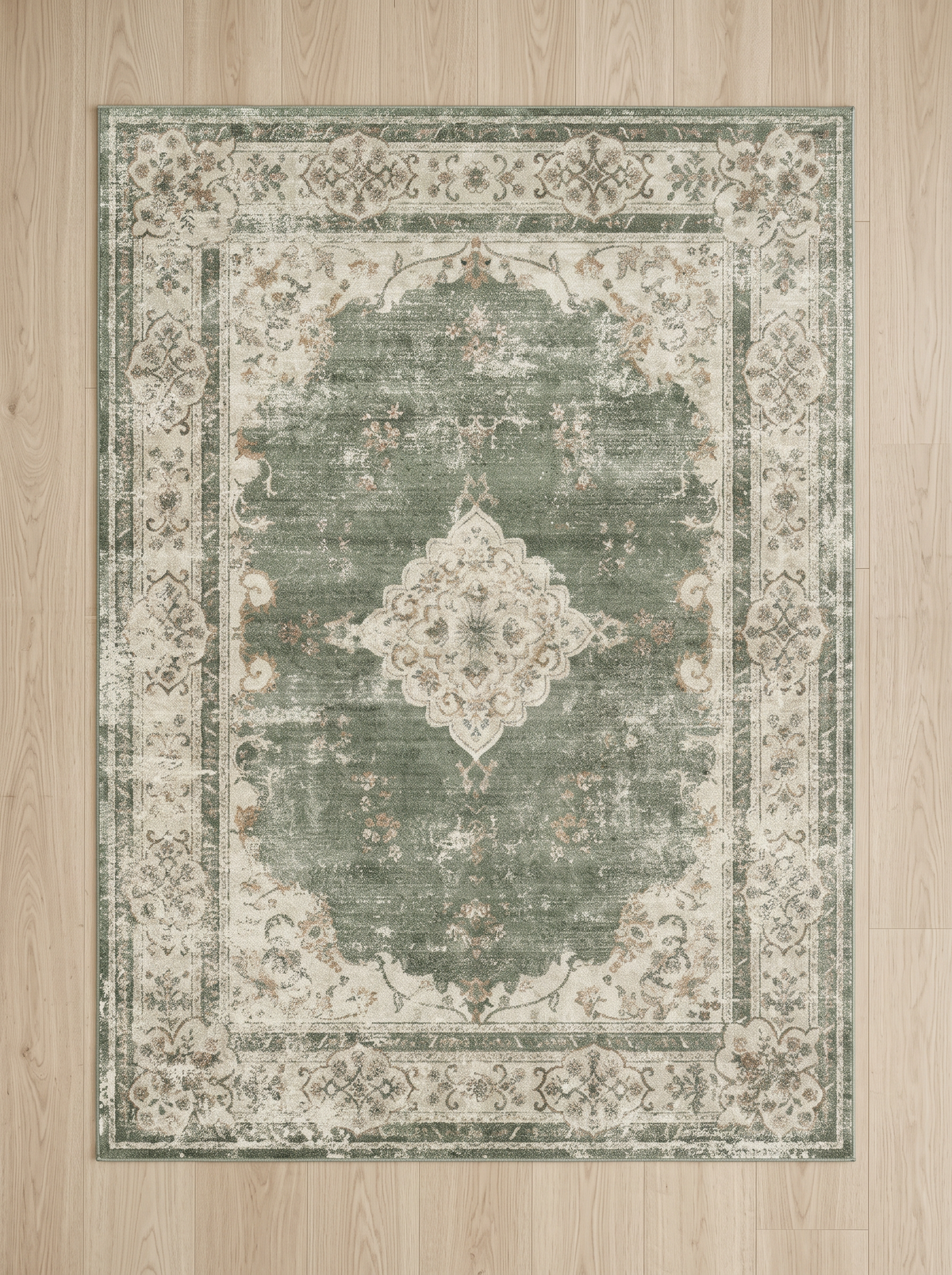 Retro Plush Rug - Sage - 160x230cm