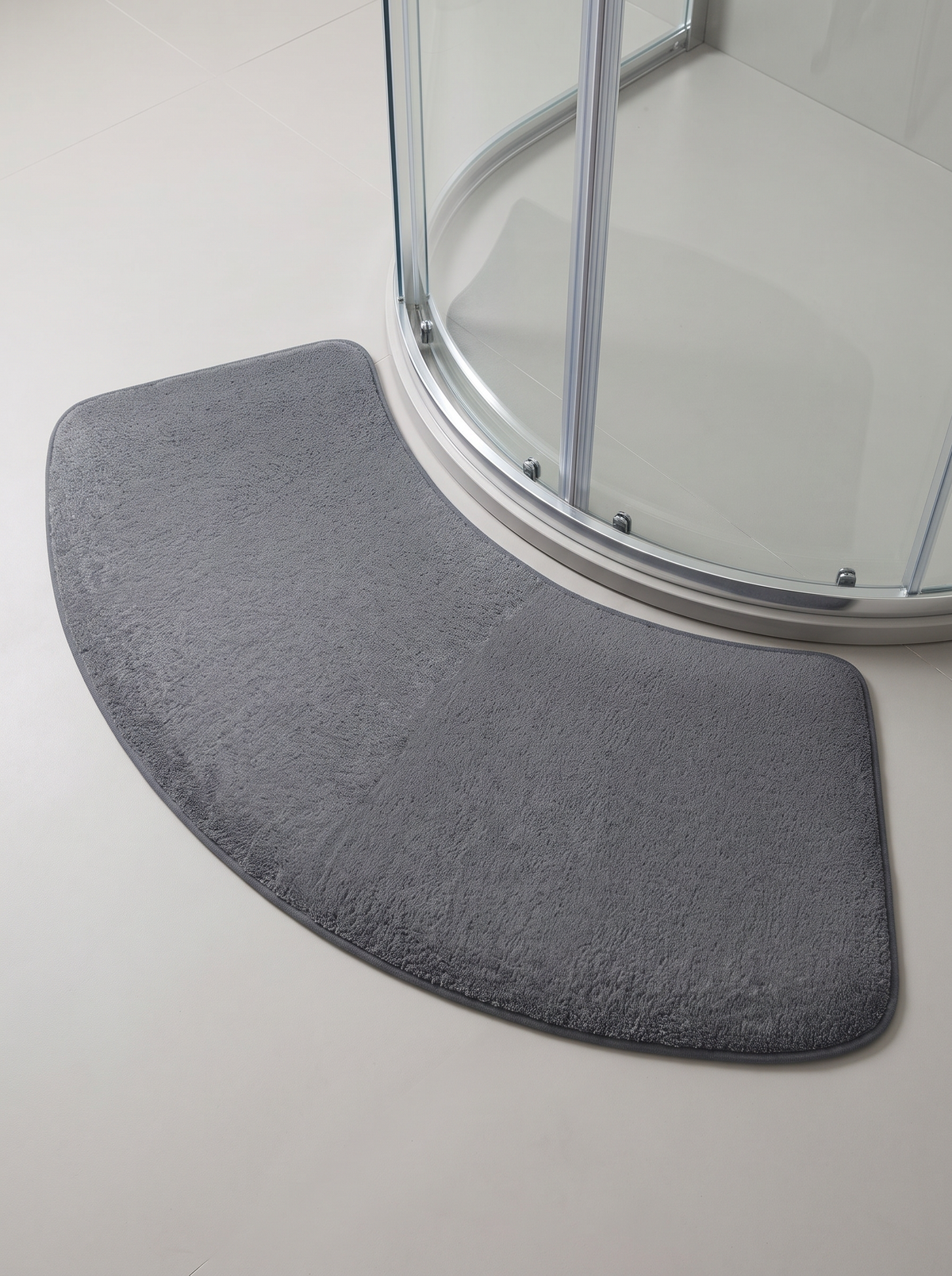 Curved Door Bath Mat - Grey - 40x100cm