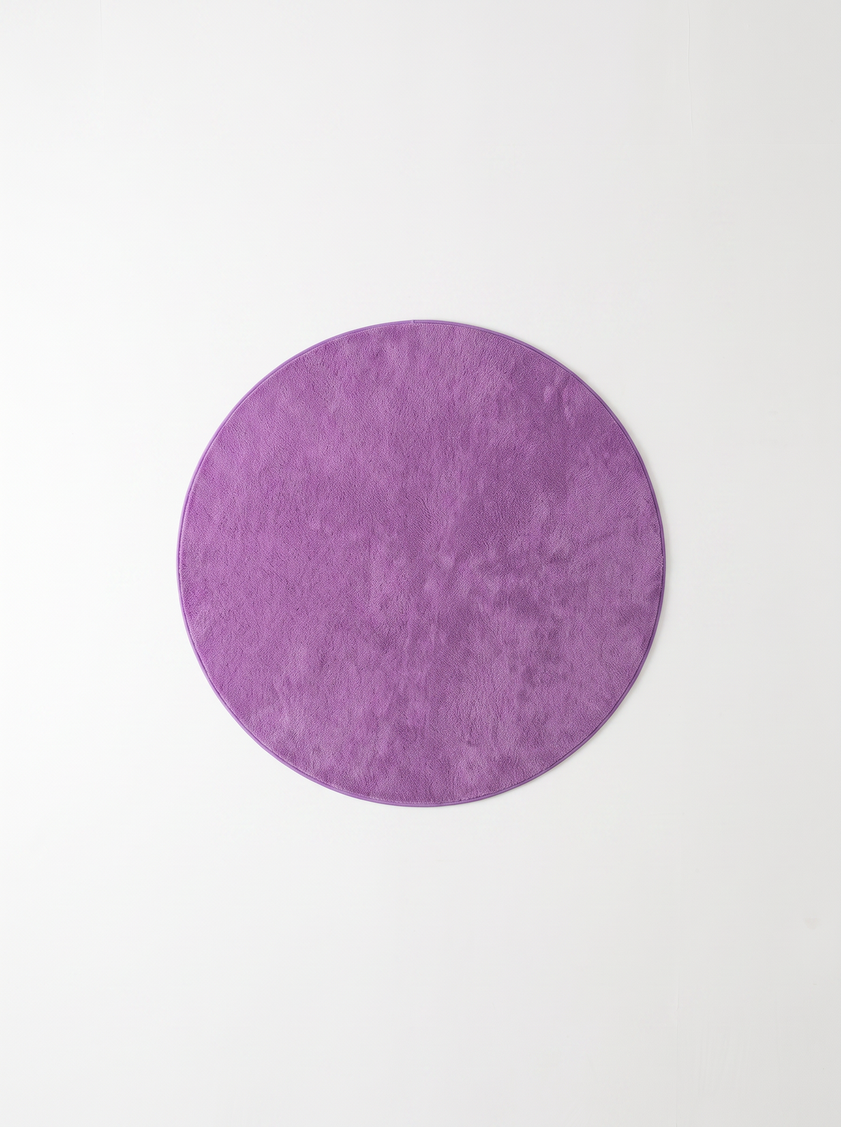 Coral Velvet Living Room Rug - Purple - 180cm diametre