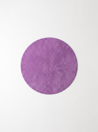 Coral Velvet Living Room Rug - Purple - 180cm diametre