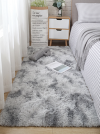 Tie-Dye Shag Rug - Grey - 60x160cm