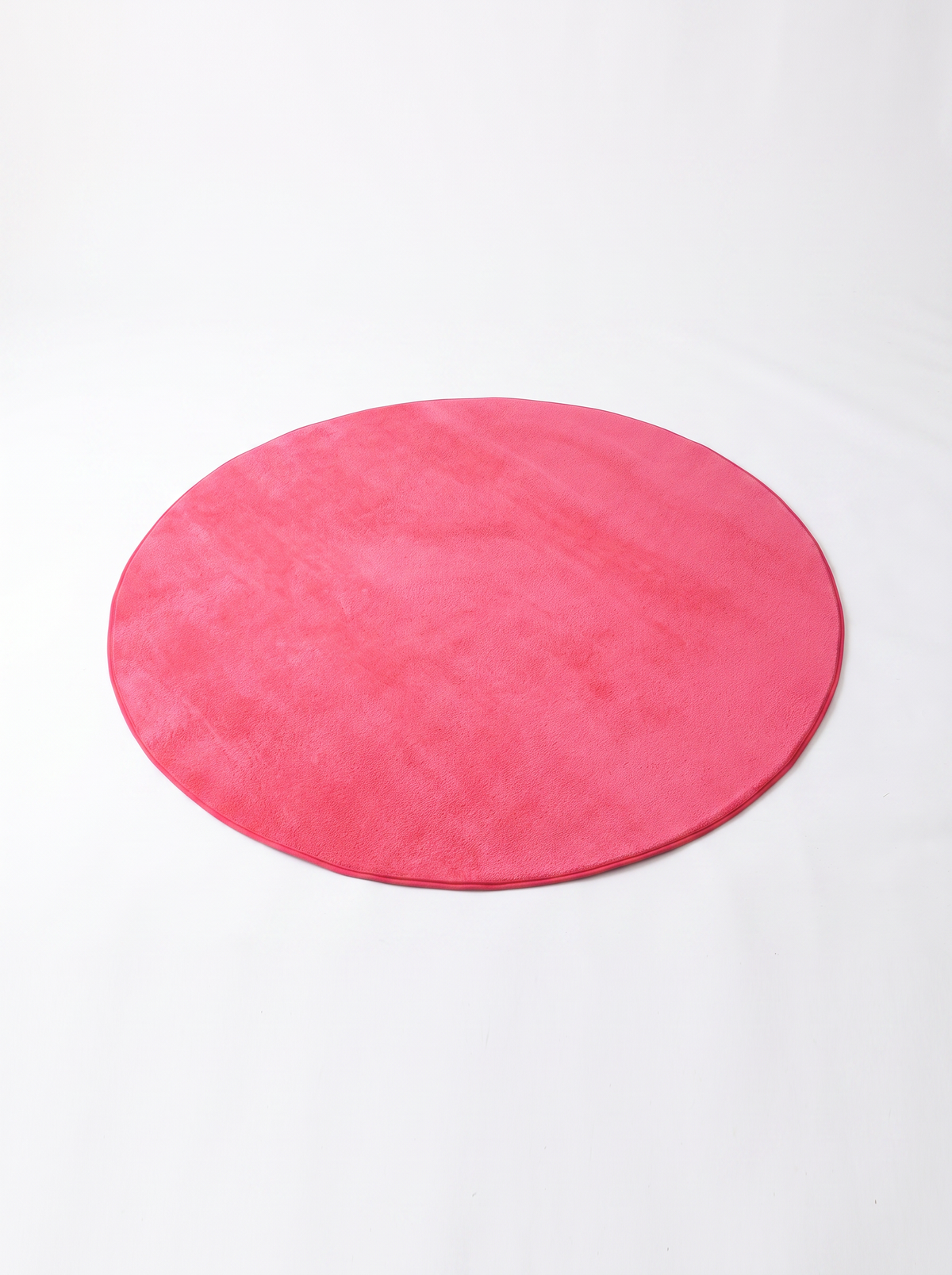 Coral Velvet Living Room Rug - Pink - 160cm diametre