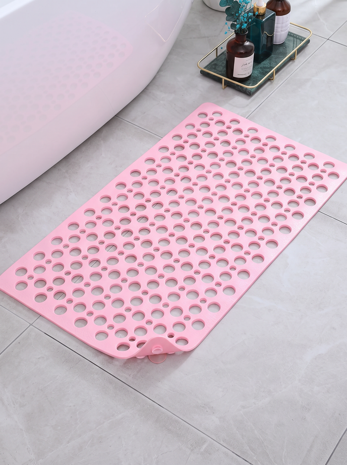 Round-Hole Bath Rug - Pink - 43x75cm