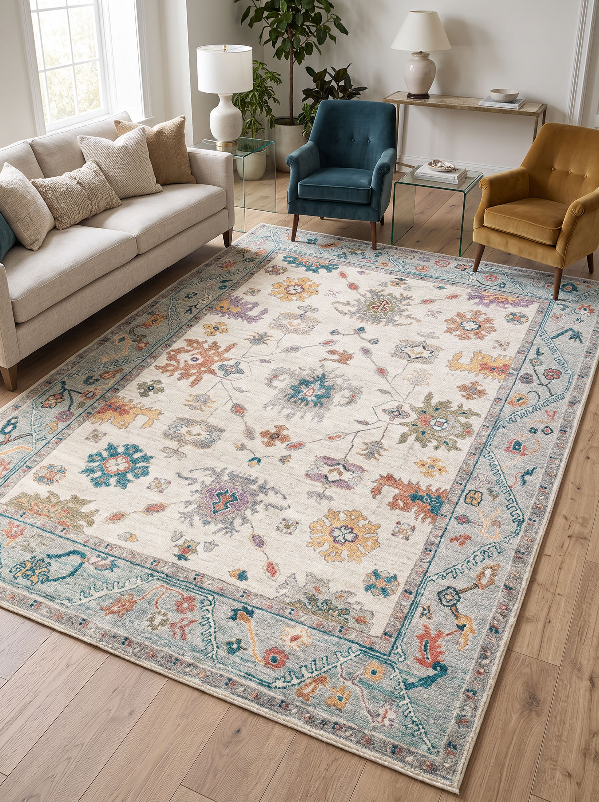 Retro Plush Rug - Amber - 200x250cm