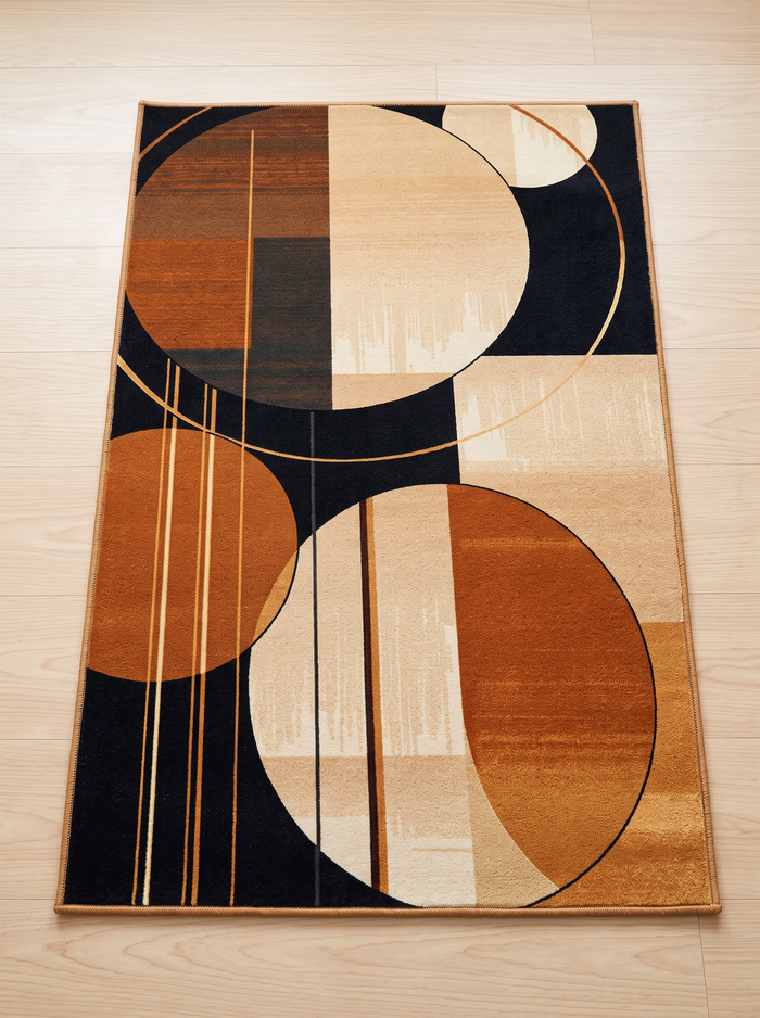 Geometric Living Room Rug - Pattern 1 - 50x80cm