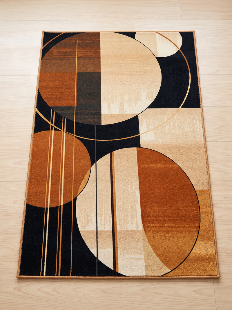 Geometric Living Room Rug - Pattern 1 - 50x80cm