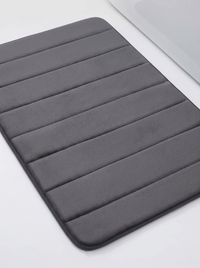 Sponge Stripe Bath Mat - Dark Gray - 40x60cm