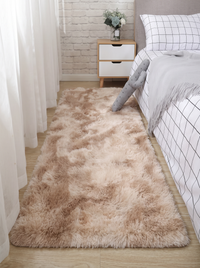 Tie-Dye Shag Rug - Brown - 60x160cm