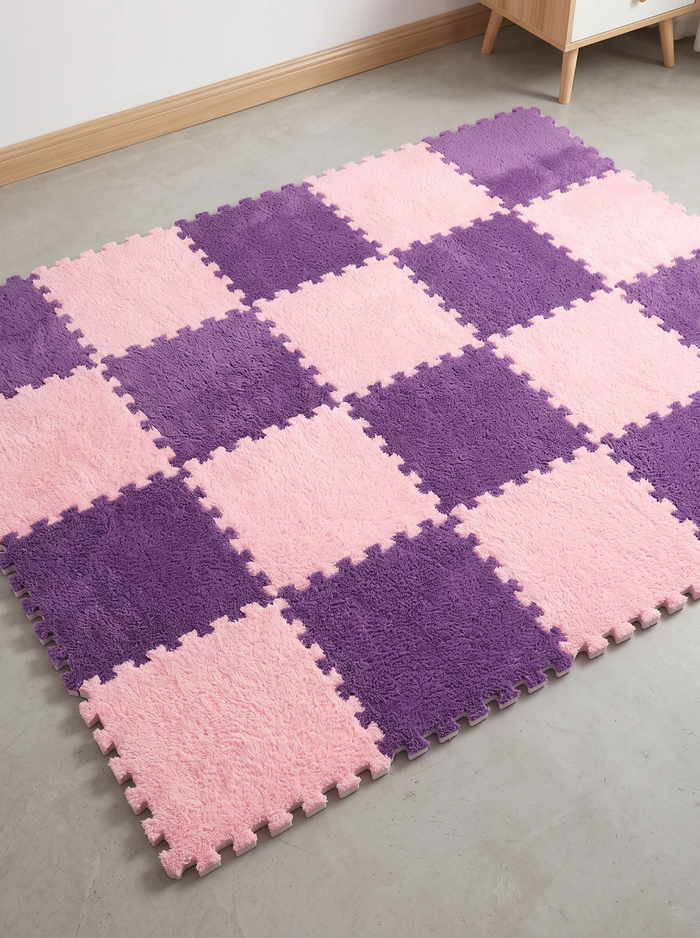 Kids Puzzle Mat - Pink-Purple - 20 pieces